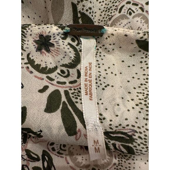 Free People Floral Printed Mini Dress Size Medium - Picture 5 of 5